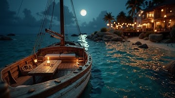 ASMR Beach Bliss: Gentle Ocean Waves & Relaxing Music for Deep Sleep and Serenity
