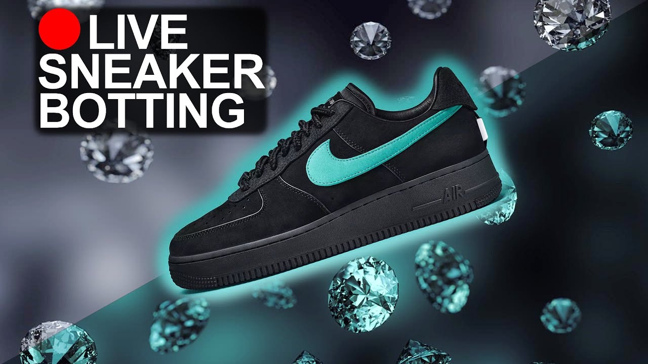 🔴LIVE - Botting the Tiffany & Co Nike Air Force 1 SNEAKER LIVECOP