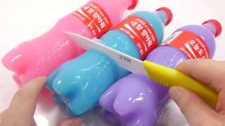 Toys Coca Cola Bottle Yogurt Milk Pudding JELLY DIY Toy Surprise Learn Colors Slime screenshot 4