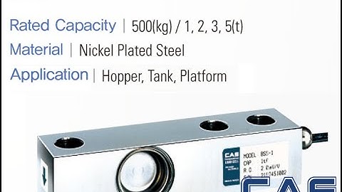 Giới Thiệu cảm biến tải BSS-EXP hãng CAS hàn quốc