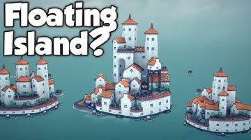 How to make floating island in Townscaper  #townscaper #citybuilder #minecraft