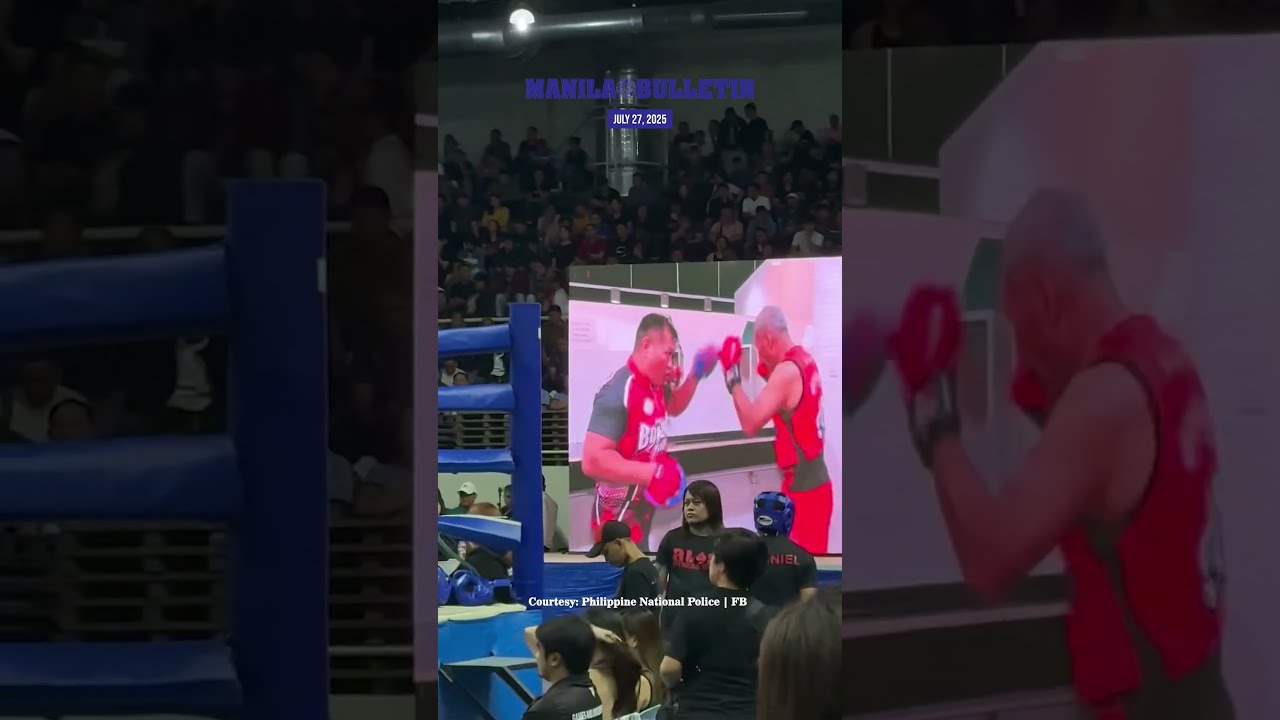 PNP Chief Torre Warms Up For Charity Boxing Match