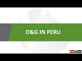 Oil and gas in peru