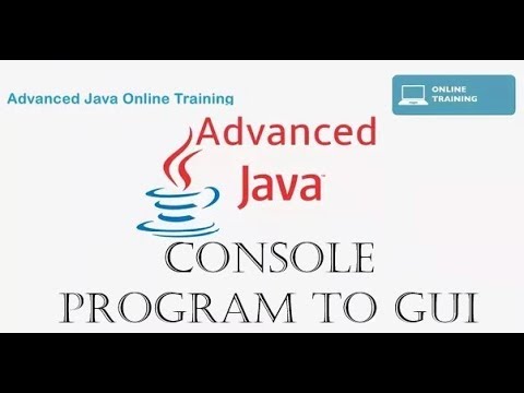 Java programming Tutorial for Advanced User - Converting a Console Program to GUI