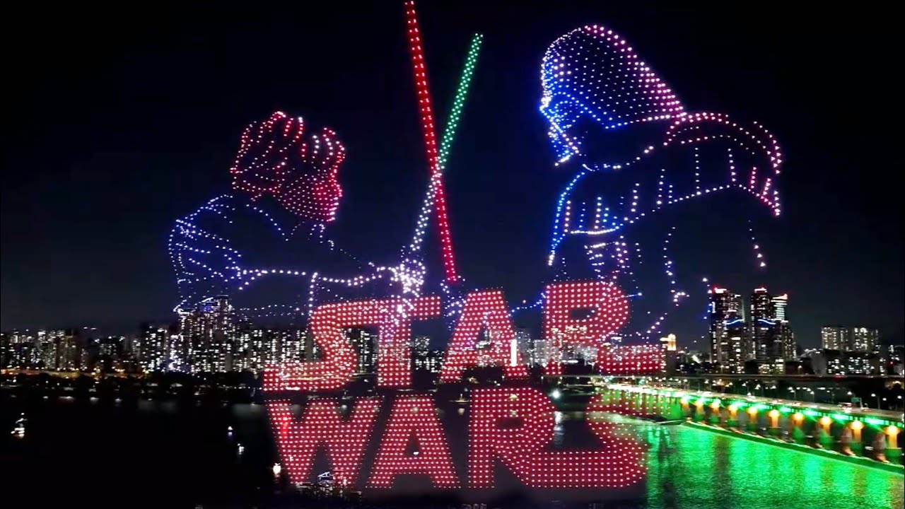 2,000 Drones Turn Seoul’s Sky Into an Epic Star Wars Spectacle