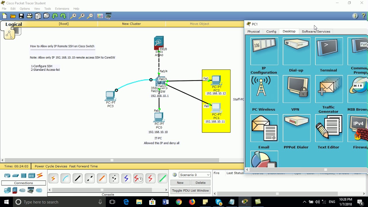 How to Allow only IP Remote SSH on Cisco Switch