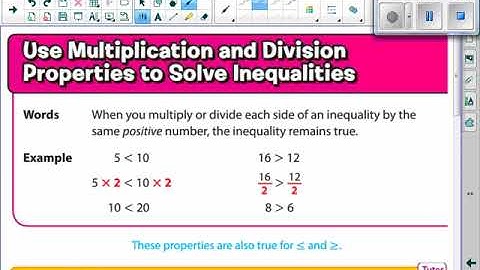 Ch8 Lesson 7   Solve One Step  Inequalities Video Lecture