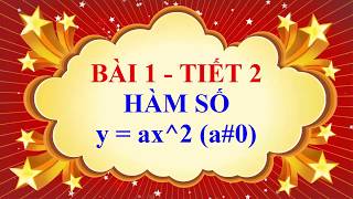 Toán học lớp 9 - Bài 1 - Hàm số y = ax^2 ( a#0 ) - Tiết 2