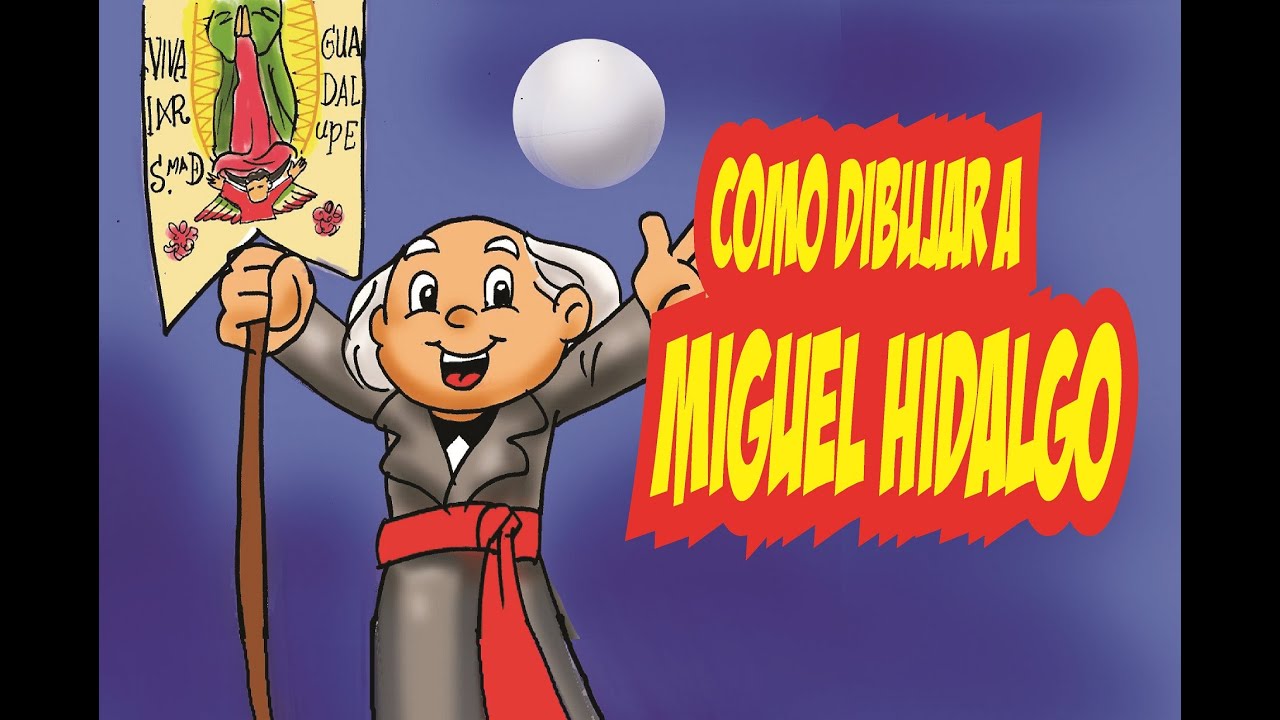 Como dibujar a Miguel Hidalgo infantil - YouTube