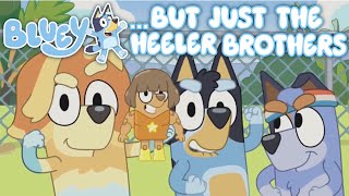 Bluey (but just the Heeler brothers)