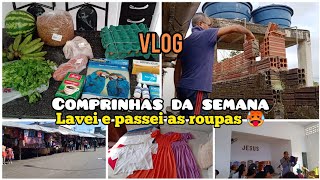 FUI A FEIRA REPOR ALGUMAS COISAS - PASSEI MUITAS ROUPAS! 🥵 - ELE ESTÁ AUMENTANDO O MURO!