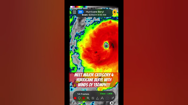 Major Category 4 Hurricane Beryl!! #beryl #hurricane #hurricaneseason