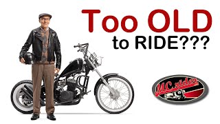 How old is too to start riding a motorcycle? this week on mcrider we
will discuss it and look at some different ways people learn
challenges th...