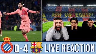 MESSI STOP IT😍 ESPANYOL x BLAUGRANAS 0-4 | REACTION