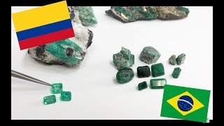 The difference between Colombian and Brazilian emerald quality