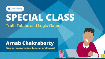 Truth Tables and Logic Gates | Special Class Live | Arnab Chakraborty