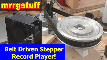 Belt Driven Stepper Record Player!