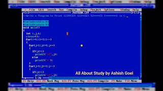 Write a program to print pattern 12344321 123**321 12****21 1******1 in C in Hindi with Simple Steps