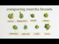 Trying 8 matcha brands so you dont have to  ep 1 trader joes jade leaf golde matchaful pique