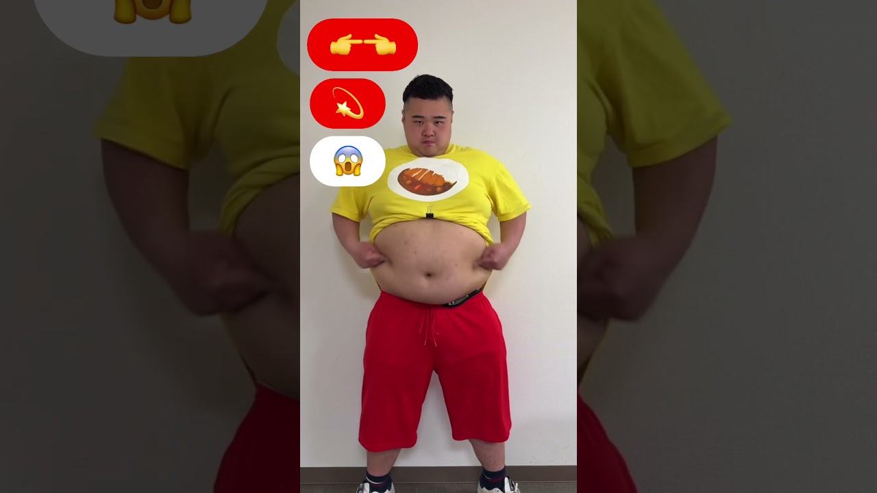 【TikTok100万再生】120Kgデブの笑えるリアクション
