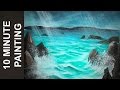 Painting Ocean Waves in 10 Minutes with Acrylics!