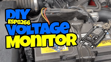 Arduino ESP8266 DIY WiFi Car Battery Voltage Monitor