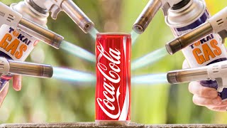 Coca-cola can vs Gas Torch Experiment