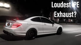 Mercedes-Benz C63 AMG w/ iPE Exhaust! Loudest Backfire and Crackles!