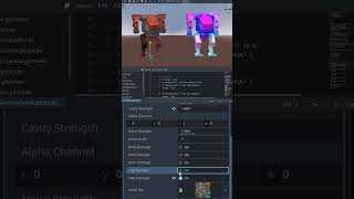 Using vertex color for damage model masking  #shorts