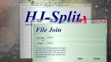 Join Files With HJ-Split 2