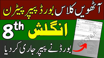 🎯 8th Class English Board Paper Pattern 2025 | Smart Syllabus + Pairing Scheme