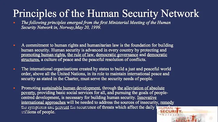 PL7505 Brief Intro to Human Security