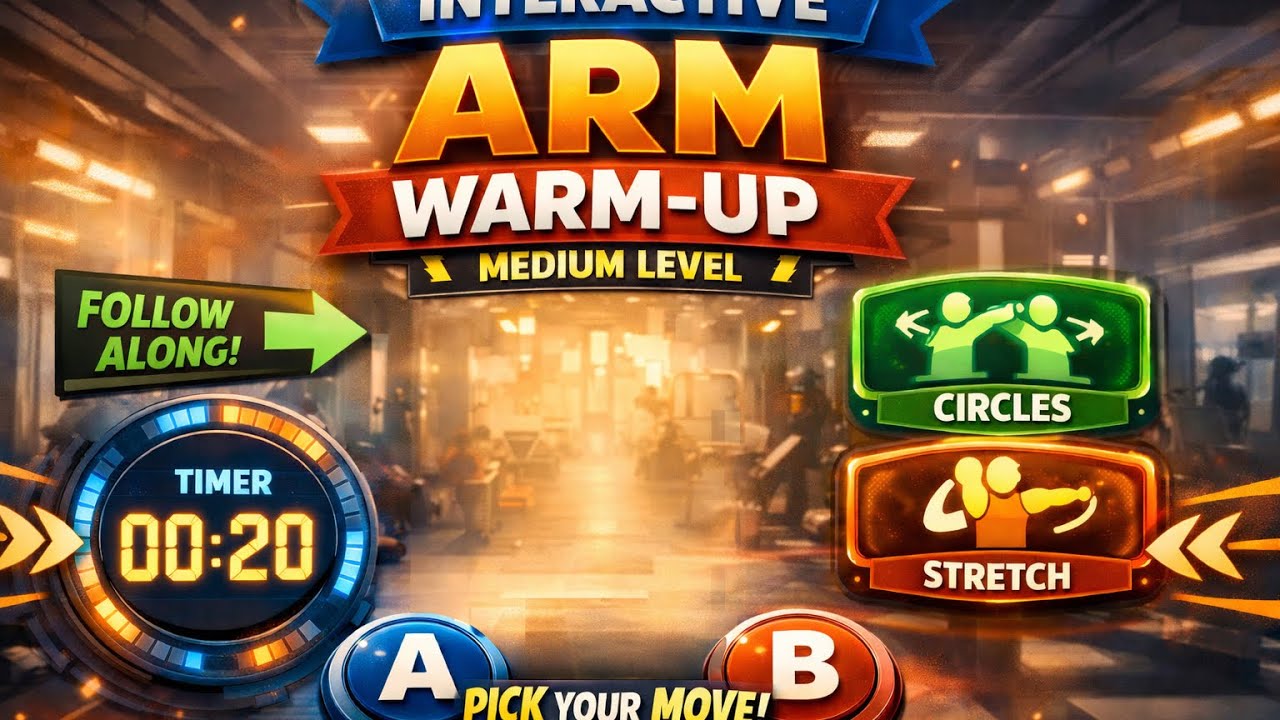Best Immersive arm warm up medium level 🧸 #homeexercise #interactive # ...
