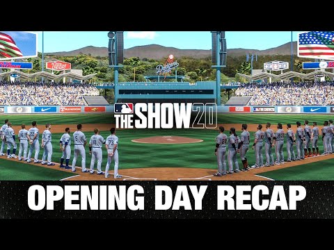 Opening Day Recap from MLB The Show 20 (Opening Day Simulation)