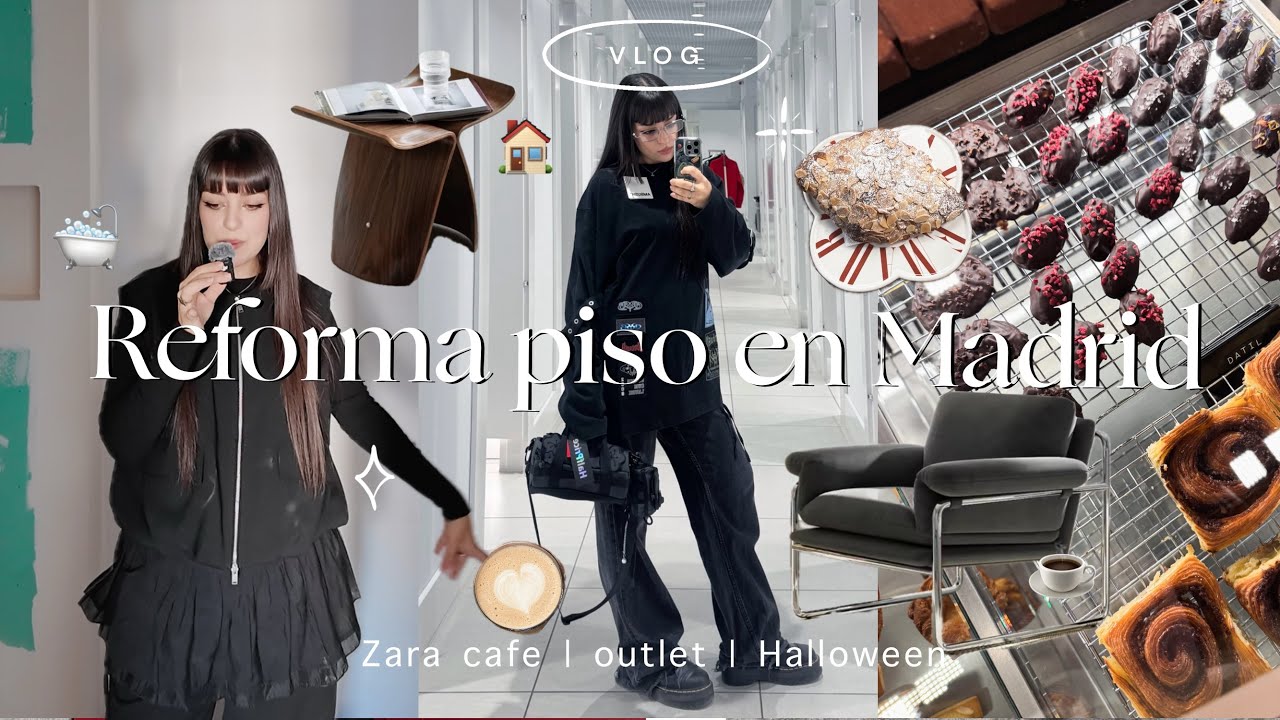 Vlog Madrid | moda de diseñador en Halfprice, reforma de mi nueva casa  y café de Zara ✦🥼