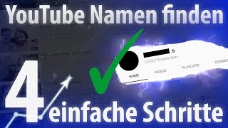 Youtube Namen Finden In 4 Schritten Zum Perfekten Kanal Namen Generator Deutsch Youtube