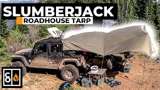 Slumberjack Roadhouse Tarp Review & Setup