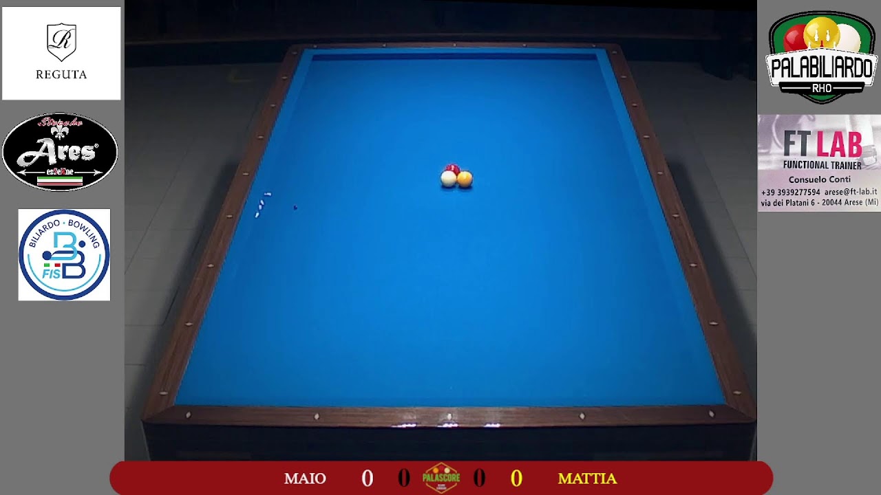 FINALI GARA 2/3 Cat - OTTAVO DI FINALE - 26 Luglio 2026 - Biliardo 12 - MATTIA VS MAIO