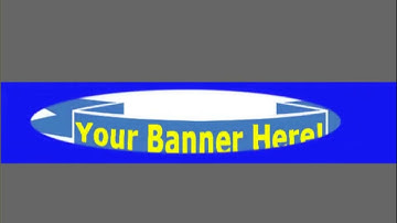 Rotating Blue Vignette Effects On A Picture Of A Banner!