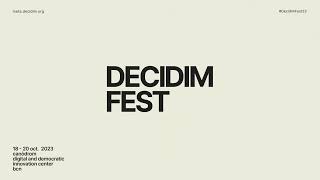 #DecidimFest23: Democracy, Technology and Collective Intelligence