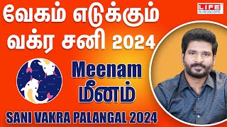 Sani Vakra Palangal 2024 | Meenam Rasi | சனி வக்ர | June 29th to Nov 15th | Life Horoscope #meenam