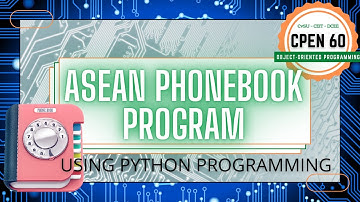 ASEAN Phonebook Program using Python