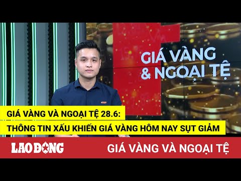 Video Giá vàng và ngoại tệ 28.6: Thông tin xấu khiến giá... - youtube