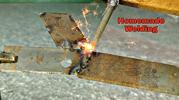 Homemade Welding: How to make welding machine at home with 12V  Battery