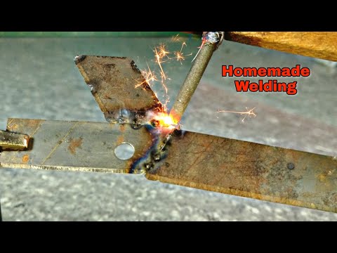 Homemade Welding: How to make welding machine at home with 12V  Battery