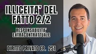 UNLAWFULNESS OF THE FACT 2\/2 (Extracontractual Liability) - Private Law in 3 minutes Ep. 251