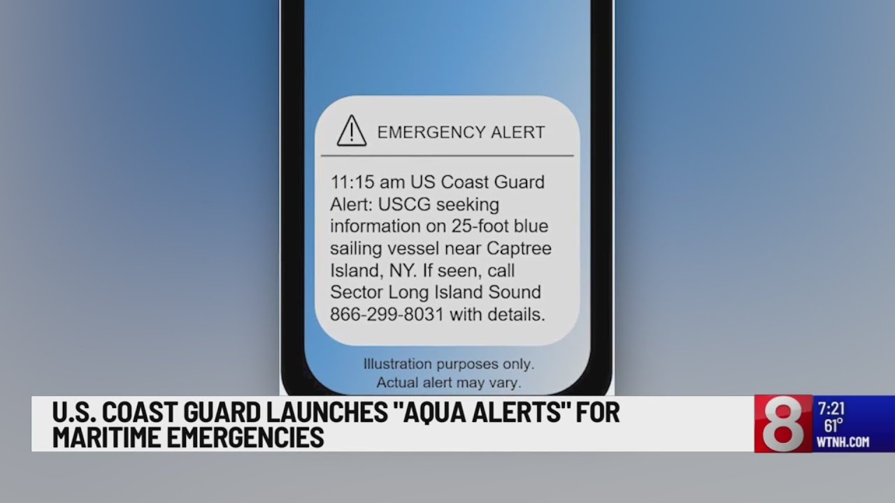 U.S. Coast Guard launches ‘Aqua Alerts’ in Long Island Sound area - YouTube