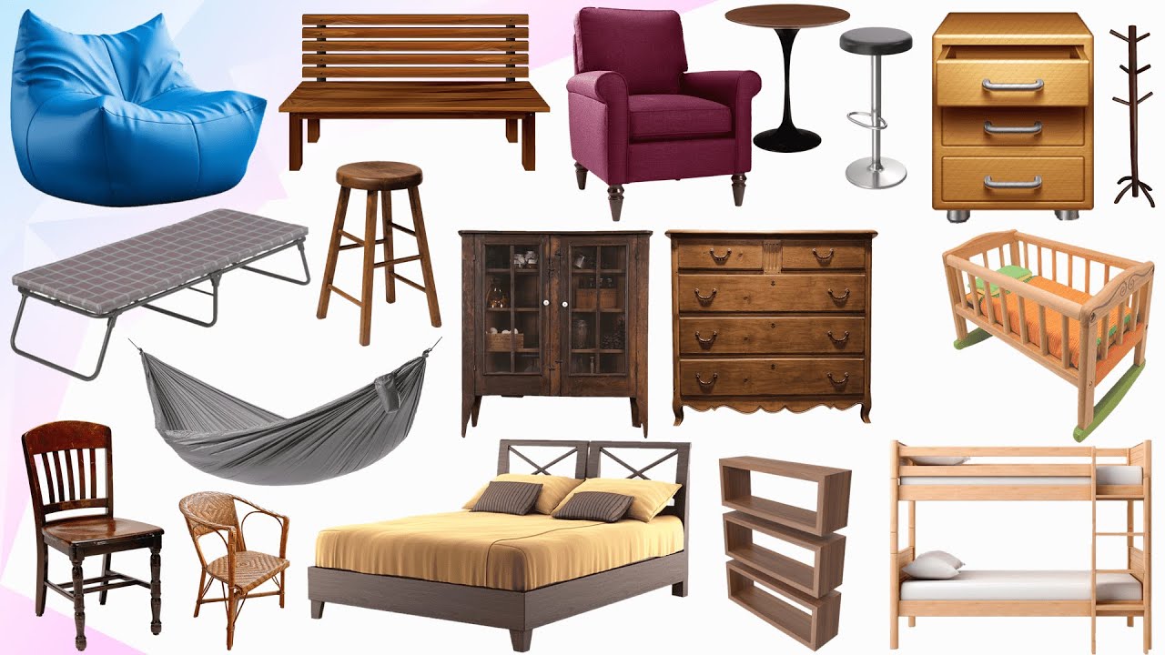 furniture name ll 50 Furniture Names In English With Pictures ll