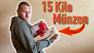 Pakete mit 15Kg voller Geld Münzen auspacken!! (Gebrüder Lange Unboxing Numismatik)