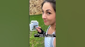 Archery Target Ideas, Splitting Playing CARD with an Arrow by Freedomandfeathers, Jenifer Delaney